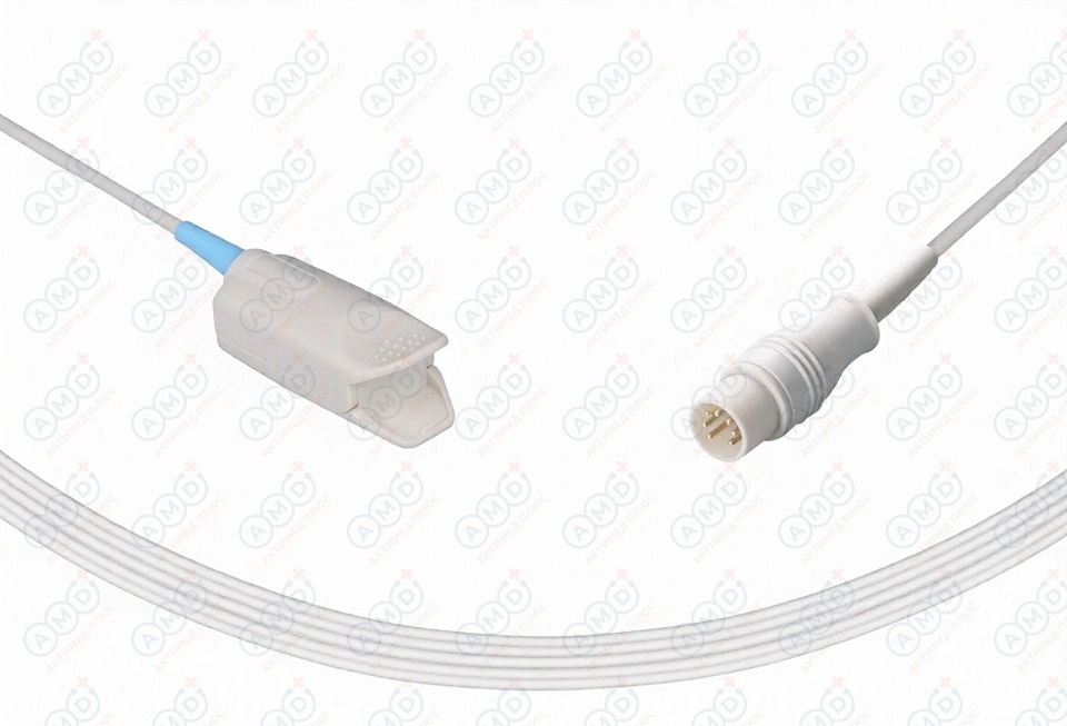 Датчик пульсоксиметрический для подключения пациента к монитору, многоразовый, Schiller, HTM400-17M 1