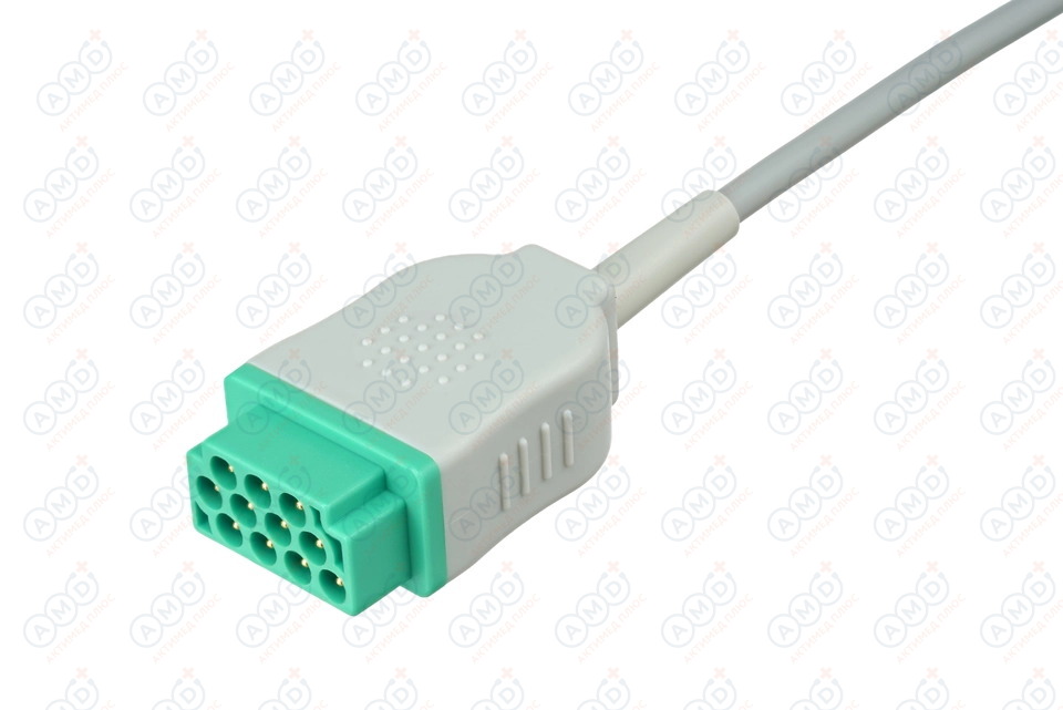 2386P-I Кабель пациента ЭКГ, Marquette, трехэлектродный отведения (I,II,III), тип прищепка , 2386P-I_04