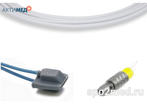 Датчик пульсоксиметрический для подключения пациента к монитору, многоразовый, Тритон, детский (3 - 15кг), тип "мягкий, силиконовый",  длина кабеля 3.0м, междун. марк: U210S-135