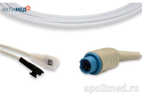 Датчик пульсоксиметрический для подключения пациента к монитору, многоразовый, Mindray, универсальный (более 1 кг), тип "У-образный", длина кабеля 3.0м, междун. марк: U810-48
