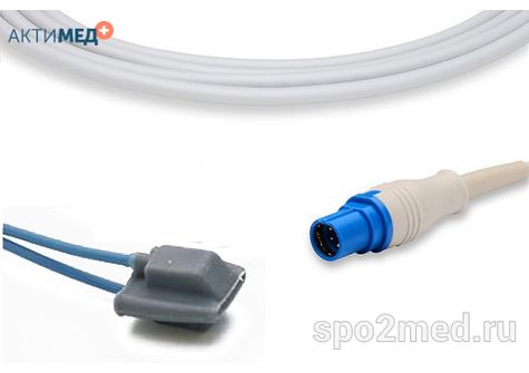 Датчик пульсоксиметрический для подключения пациента к монитору, многоразовый, Draeger, детский (3 - 15кг), тип "мягкий, силиконовый",  длина кабеля 3.0м, междун. марк: U210S-23