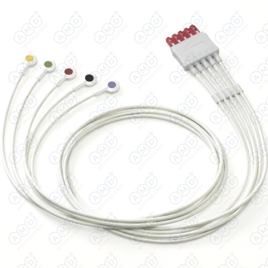 [M1604A] Кабель пациента ЭКГ, 5 отведений, Philips, M1604A