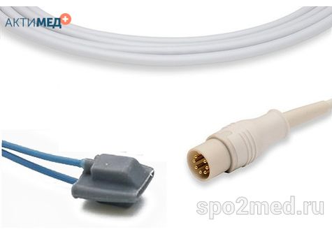 Датчик пульсоксиметрический для подключения пациента к монитору, многоразовый, Schiller, детский (3 - 15кг), тип "мягкий, силиконовый",  длина кабеля 3.0м, междун. марк: U210S-17M