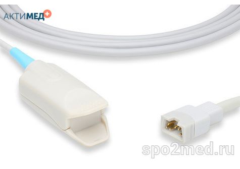 Датчик пульсоксиметрический для подключения пациента к монитору, многоразовый, Novametrix, взрослый (более 40кг), тип "клипса",  длина кабеля 1.1м, междун. марк: U403-73