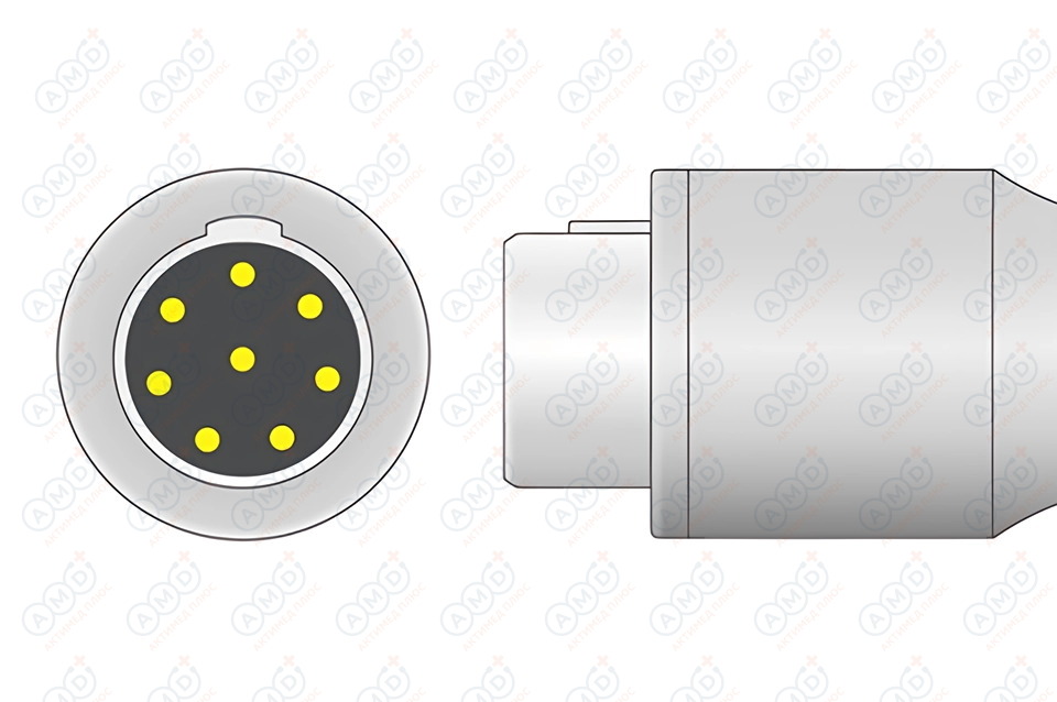 (U610-56) Датчик пульсоксиметрический многоразовый, MEK, взрослый неонатальный U610-56_02_out