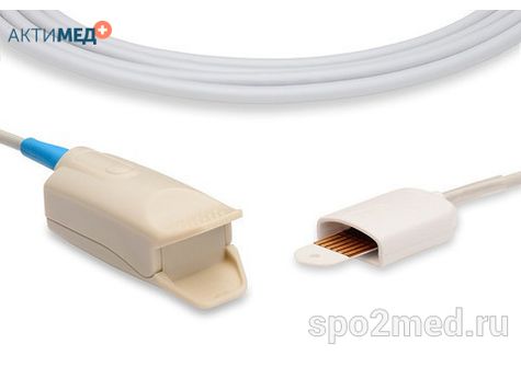 Датчик пульсоксиметрический для подключения пациента к монитору, многоразовый, Masimo LNOP, взрослый (более 40кг), тип "клипса",  длина кабеля 1.1м, междун. марк: U403-125