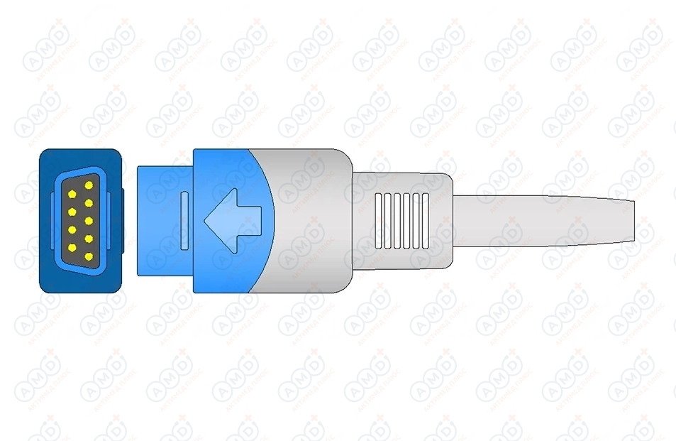 [U410S-12(RU8)*(U203S-117)] Датчик пульсоксиметрический многоразовый, Datex Ohmeda TruSat, детский U203S-117